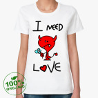 Женская футболка органик