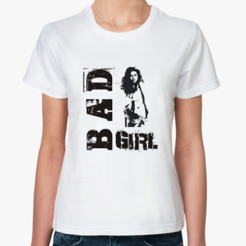 Классическая футболка Bad girl