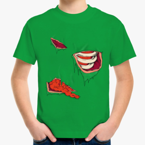 Детская футболка Зомби внутренности