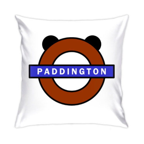 Подушка с принтом Паддингтон