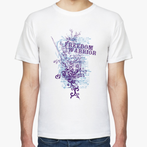 Футболка с принтом Freedom warrior