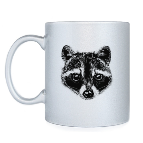 Кружка с принтом Енот