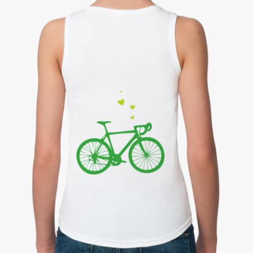 Женская майка с принтом Love velo