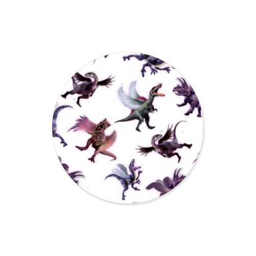 Виниловые наклейки с принтом Динозавр, крылья, арт, искусство, рисунок