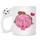 Кружка с футбольным мячиком