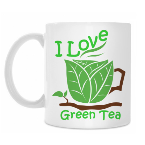 Кружка Я люблю зеленый чай
