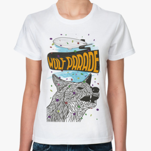Классическая футболка с принтом Wolf Parade