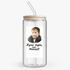 Банка с бамбуковой крышкой