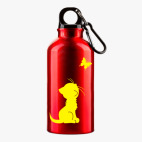 Металлическая бутылка 400 мл UV-DTF