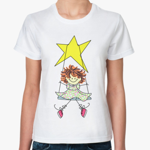 Классическая футболка На качелях