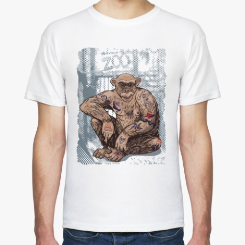 Футболка с принтом Мой дом - зоопарк