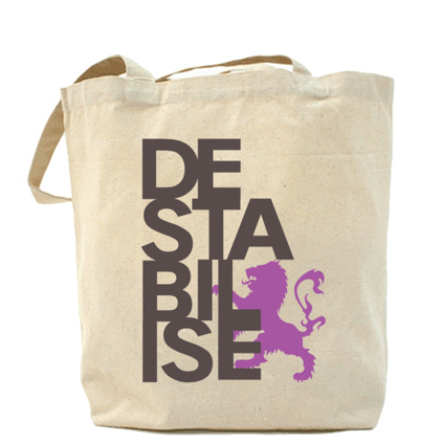 Сумка шоппер с принтом Destabilise Холщовая сумка