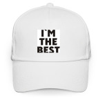 Кепка / бейсболка, белая (печать) I&#039;m the best