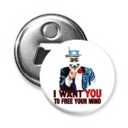 Магнит-открывашка 58 мм Anonymous Uncle Sam