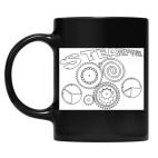 Кружка цветная UV-DTF