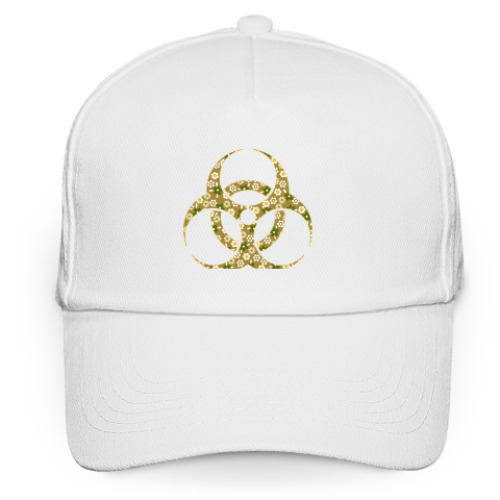 Кепка бейсболка с принтом Био опасность