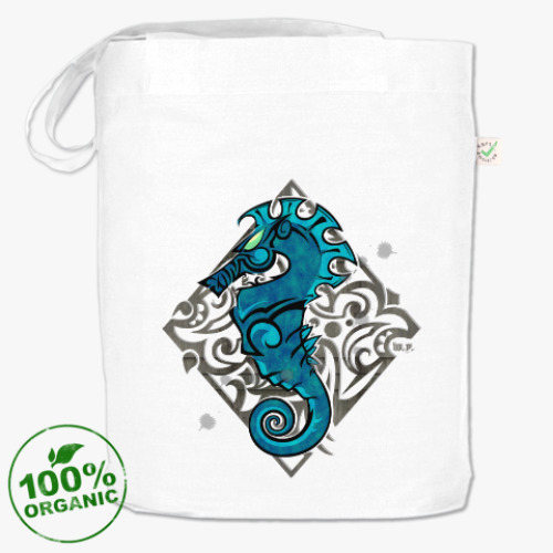 Сумка шоппер с принтом Морской Конь