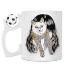 Кружка с футбольным мячиком