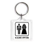 Брелок 3.9 x 3.9 см   Game Over
