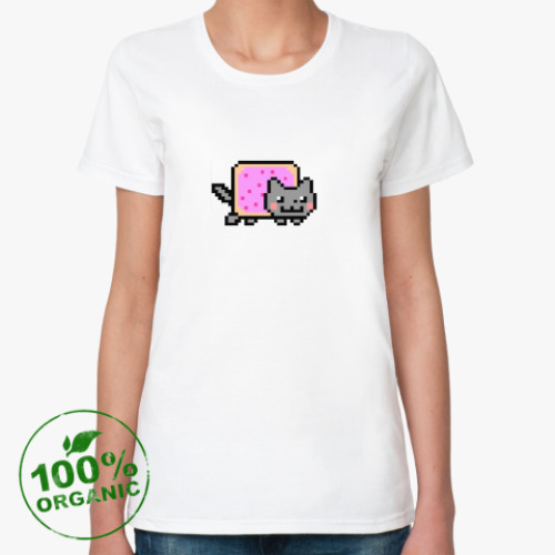 Женская футболка из органик-хлопка Nyan Cat