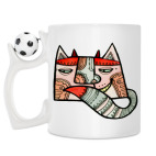 Кружка с футбольным мячиком