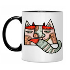 Кружка двухцветная