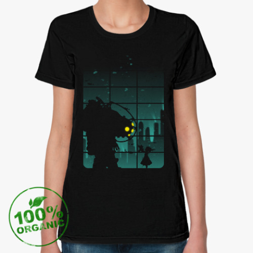 Женская футболка из органик-хлопка BioShock Big Daddy