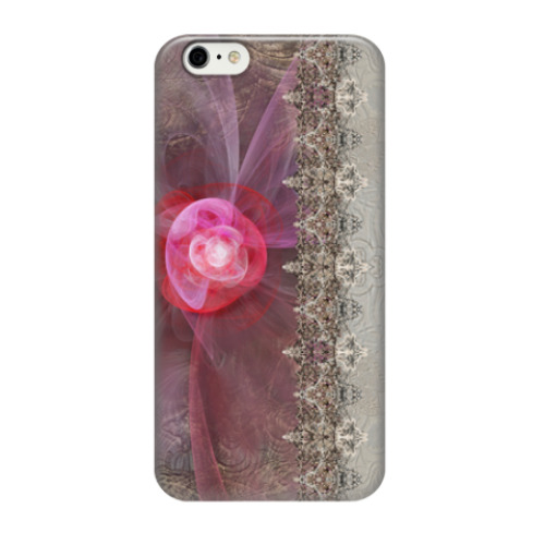 Чехол для iPhone 6/6s загадочная фрактальная роза в кружевах