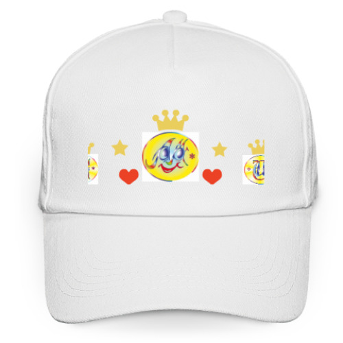 Кепка бейсболка с принтом кепи-корона