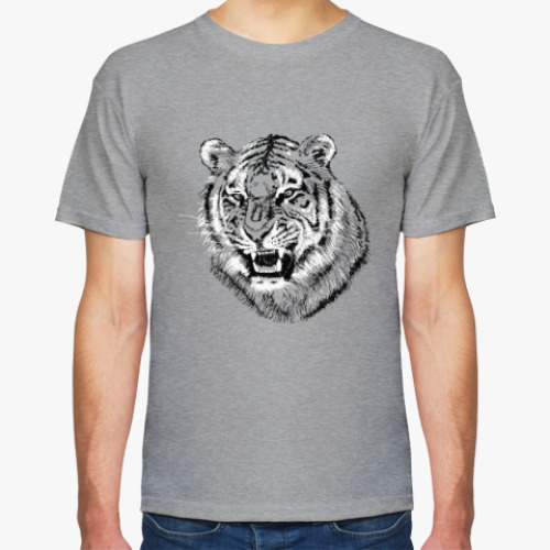 Футболка с принтом Тигр