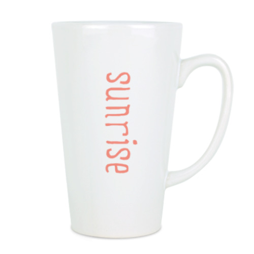 Чашка Латте с принтом Sunrise ( Рассвет )