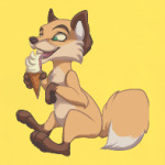 Лисичка с мороженкой