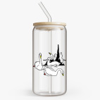 Банка с бамбуковой крышкой