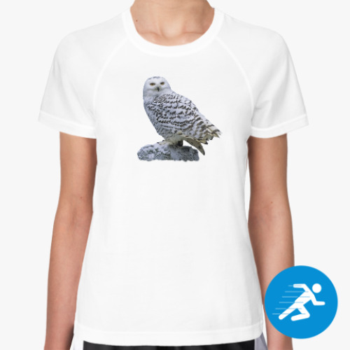 Женская спортивная футболка Полярная сова