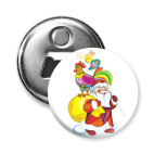 Магнит-открывашка 58 мм Здравствуй, Дедушка Мороз