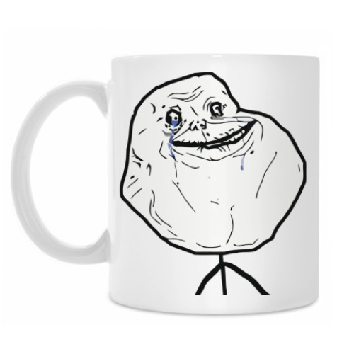 Кружка с принтом alone-cool