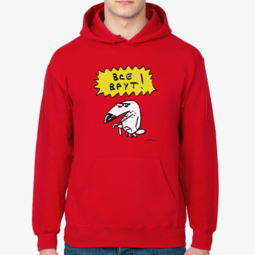 Толстовка худи с принтом Все врут!