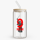 Банка с бамбуковой крышкой