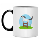 Кружка двухцветная