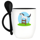 Кружка с ложкой