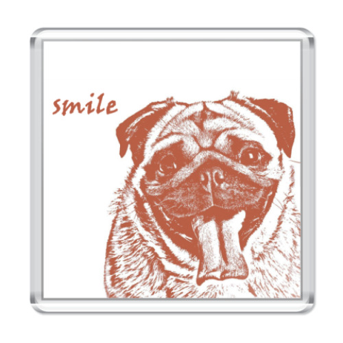 Магнит с принтом  Dog