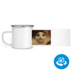 Кружка металлическая белая (круговая запечатка)