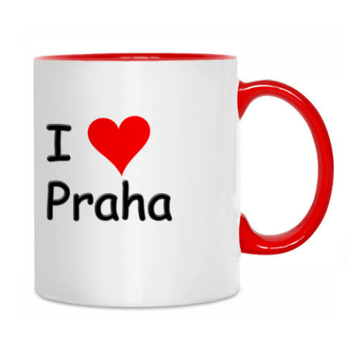 Кружка с принтом I Love Praha