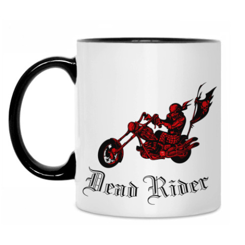 Кружка с принтом Dead Rider