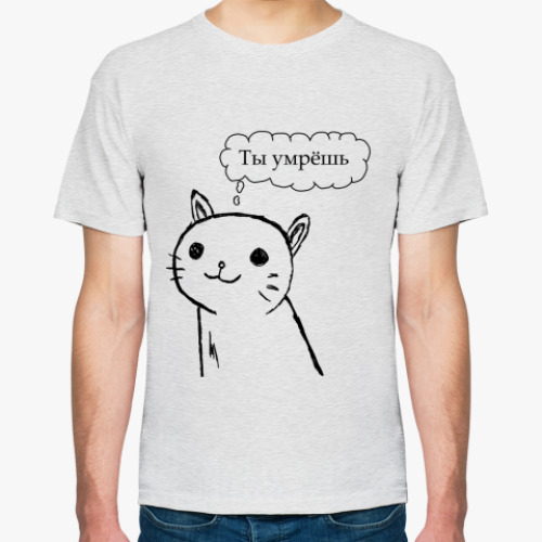Футболка с принтом Кот