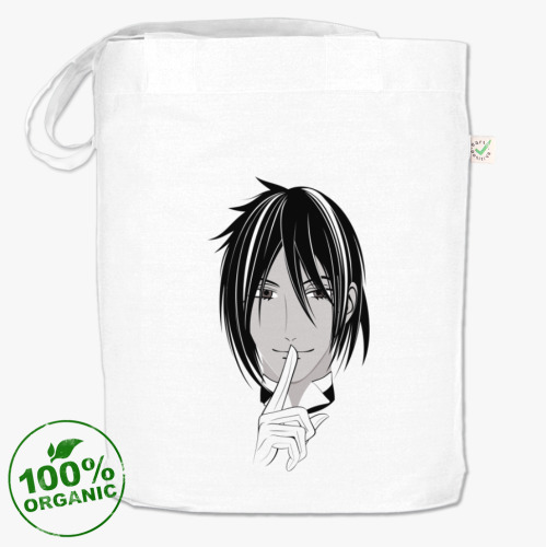 Сумка шоппер с принтом BLACK BUTLER