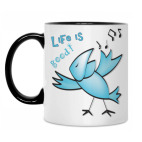 Кружка двухцветная