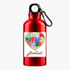 Металлическая бутылка 400 мл UV-DTF