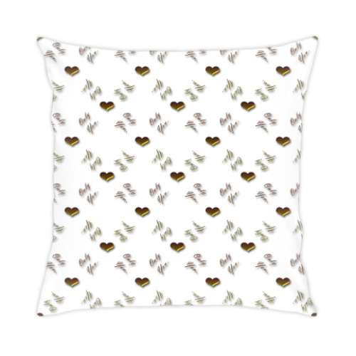 Подушка с принтом 'только ты'