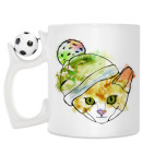 Кружка с футбольным мячиком